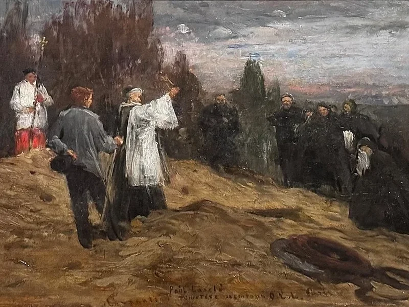 1846-László Paál - Funerale